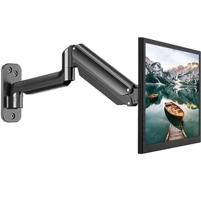 Afbeelding van HUANUO Monitorbeugel voor Wandmontage met VESA Uitbreidingsset 17 tot 32 Inch Computer / Tv Schermen, Volledig Verstelbare Gasveer, Enkele Armsteun, Monitor van 8 kg, 75x75, 100x100, 200x100, 200x200 mm