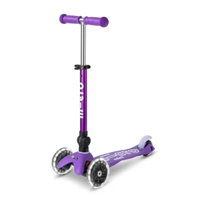 Afbeelding van Mini Micro Deluxe Step met LED Wielen paars