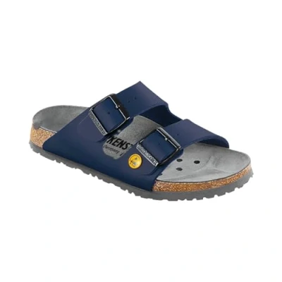 Afbeelding van Birkenstock ARIZONA Birko Flor Esd professionele antistatische Blauw maat 42 normale binnenzool voor heren,