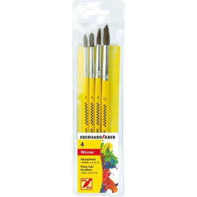Afbeelding van Eberhard Faber Penselenset Ponyhaar Maat 4 6 8 12 10 Stuks