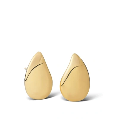 Afbeelding van Casa Jewelry dames Virgola oorstekers verguld in de kleur Goud