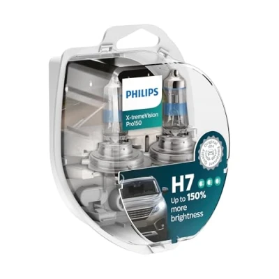 Image de Philips automotive lighting X tremeVision Pro150 H7 lampe pour éclairage avant +150%, set de 2 Blanc