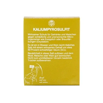 Afbeelding van Vina Lyrosulfit Kalium 10 x g Disulfit zwavelpoeder