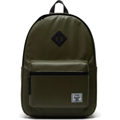 Afbeelding van Weather Resistant Classic X Large Ivy Green / Ruime, weerbestendige rugzak met 30L opbergvolume van gerecycleerde materialen matte coating, zakken voor waterflessen, laptophoes Beperkte Levenslange Garantie Groen