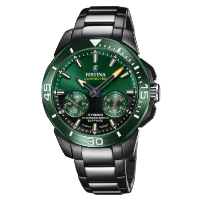 Afbeelding van Festina Connected Horloge, Heren, Maat: One Size, Green