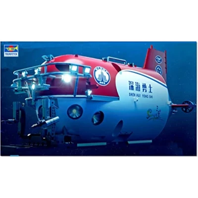 Afbeelding van 1:72 Trumpeter 07332 Chinese 4500 meter Manned SubmersibleSHEN HAI YONG SHI Plastic Modelbouwpakket