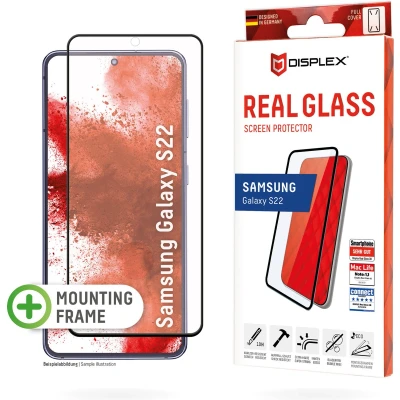 Afbeelding van Displex Screenprotector Real Glass Full Cover voor de Samsung Galaxy S22