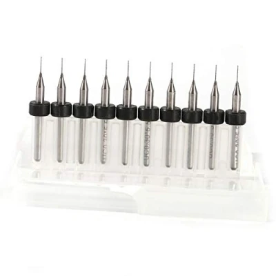 Afbeelding van FTVOGUE 10 stks Micro Carbide Boren Tool Gat voor PCB Board Printed Circuit (0.3 mm)