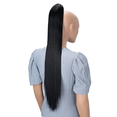 Afbeelding van PRETTYSHOP H74 Haarverlenging, 70 cm, grijs
