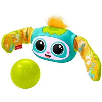 Afbeelding van Fisher Price Rovi GRW64 Speelvriend met muziek, lichten en kruipactiviteiten, Franse versie, speelgoed voor baby&#039;s kinderen van 6 maanden tot 5 jaar