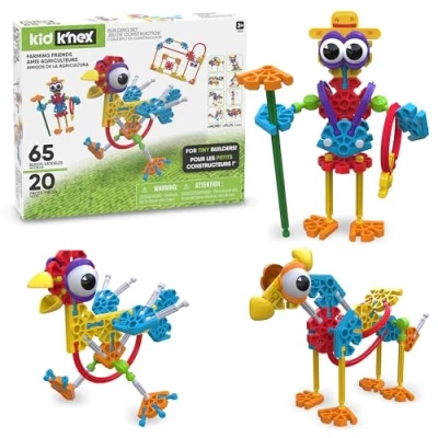 Afbeelding van Basic Fun 85052 Kid K&#039;NEX Farmin Friends 20 modelbouwset, 61 delig