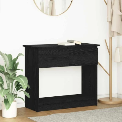 Afbeelding van vidaXL Wandtafel met lades 85,5x38,5x74,5 cm zwart