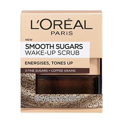 Afbeelding van L&#039;Oreal Paris Smooth Sugar Wake Up gezichts en lippenscrub, 50 ml