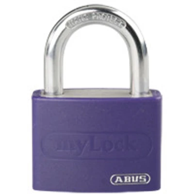 Afbeelding van ABUS T65AL beschrijfbaar hangslot met 2 sleutels Paars