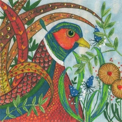 Afbeelding van Bothy Threads Linda Hoskin Pheasant Vrij borduren pakket