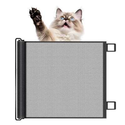 Afbeelding van Uitbreidbaar traphekje voor baby&#039;s, kinderen, katten en honden, geschikt binnen buiten, 110 x 78 cm