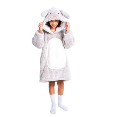 Afbeelding van Noxxiez Hoodie Deken Konijn 160 CM