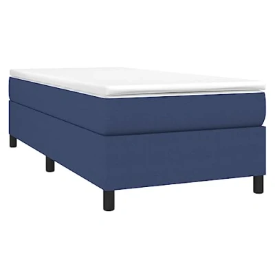 Afbeelding van Boxspringframe stof blauw 90x190 cm