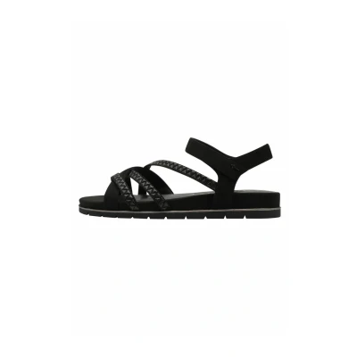 Afbeelding van Tamaris dames sandalen zwart goud Maat 37