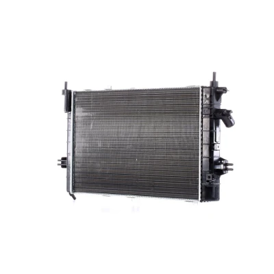 Afbeelding van TYC 725 0028 R Radiateur 608 378 34 Handgeschakeld Koelribben mechanisch gelast OPEL: Zafira B, Astra H Hatchback, Caravan
