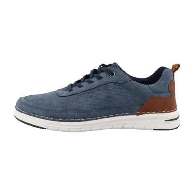 Afbeelding van TOM Tailor Sportieve veterschoenen, Heren, Maat: 45, Blue Imitatieleer/ textiel