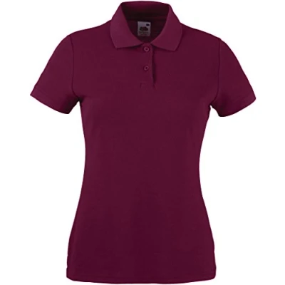 Afbeelding van Fruit of the Loom T shirt voor dames, Rood (Bordeaux)