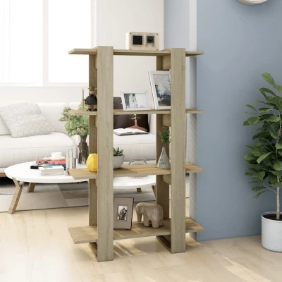 Afbeelding van Boekenkast/kamerscherm 80x30x123,5 cm sonoma eikenkleurig