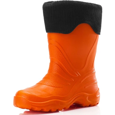 Afbeelding van Ladeheid LA 861 lichtgewicht Eva Thermo rubberlaarzen voor kinderen, gevoerd, Orange151c/zwart