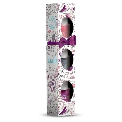 Afbeelding van Kinderen Meisjes Nagellak Snails veilig afwasbaar MUSIC Mini Pack van 3 Beautyset Make up