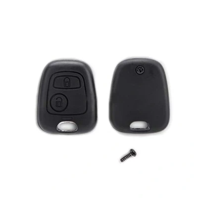 Afbeelding van 1neiSmartech Vervangende hoes voor afstandsbediening, 2 toetsen, compatibel met Citroen C1 C2 C3 Xsara Saxo Picasso Toyota Aygo Peugeot 106 107 206 207 407