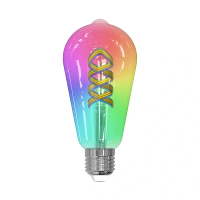 Afbeelding van LUUMR Smart LED, E27, ST64, 4W, RGB, Tuya, WLAN, helder, CCT