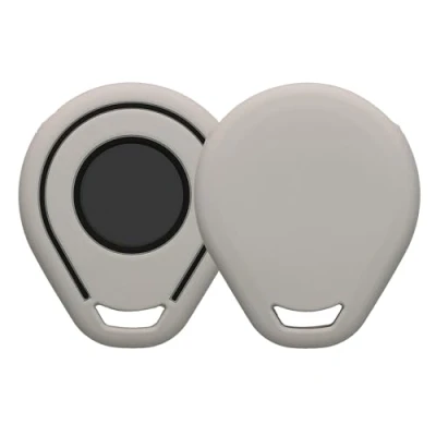 Afbeelding van kwmobile Silicone Cover Compatible with Harley Davidson Motorcycle Key Protective Soft Case Skin Protector for Remote Fob Light Grey / Black