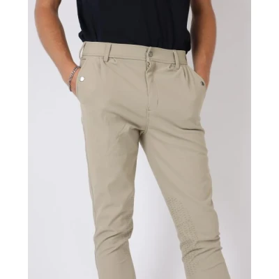 Image de Montar Pantalon d&#039;Équitation ESS Gary Knee Grip Hommes Beige EU 56
