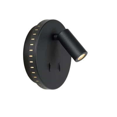 Afbeelding van Lucide BENTJER Bedlamp 1xGeïntegreerde LED Zwart