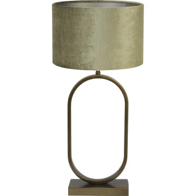 Afbeelding van Light &amp; Living Tafellamp Jamiri/Gemstone Ant, Brons/Olive Ø30x67cm