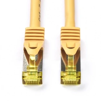 Afbeelding van Netwerkkabel Cat7 S/FTP 0.5 meter (100% koper, LSZH, Geel)