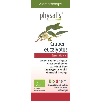 Afbeelding van Physalis Citroen Eucalyptus Olie Bio 10ml
