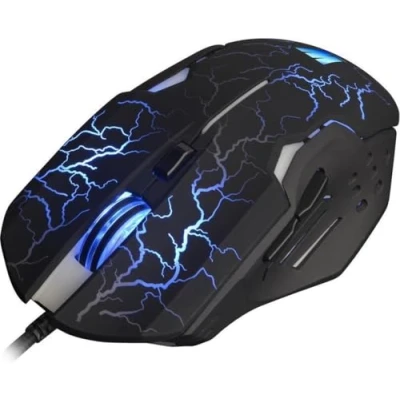 Afbeelding van WASDkeys M200 Zwarte RGB Bedrade Laser Gamingmuis