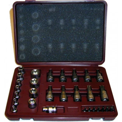 Afbeelding van Torx dop en bitsset 1/4&quot;+3/8&quot;