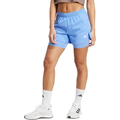 Afbeelding van adidas Performance AEROREADY Made for Training Minimal Two in One Short Dames Blauw XS