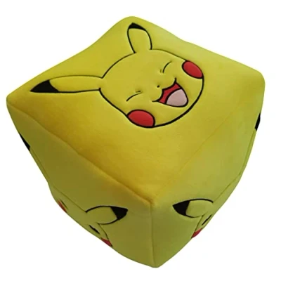 Afbeelding van Homadict Pokémon kussen Pikachu Cube 6 zijden Decoratief accessoire Zacht en pluizig Afmetingen 25 x cm Officieel gelicentieerd product
