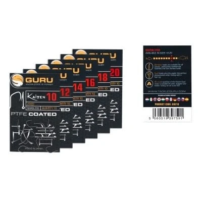 Afbeelding van Guru Kaizen Eyed Barbless (10pcs) Maat : 18