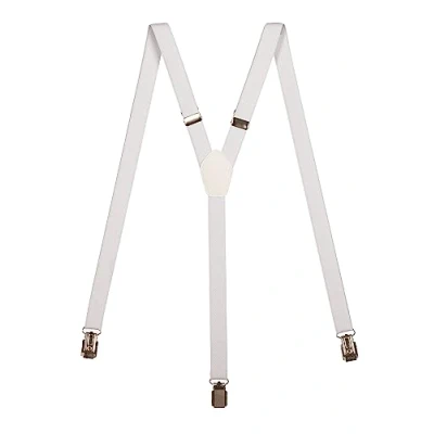 Afbeelding van Volledig verstelbare schouderbanden, extra sterk, met 3 clips/printpatroon, 4 cm, Wit.