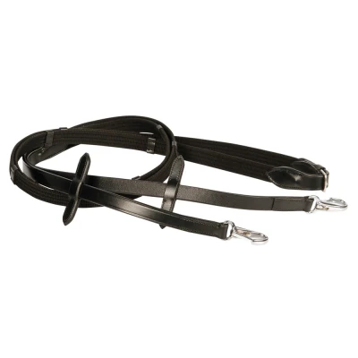 Image de Harry&#039;s Horse Rênes Webband avec Fermeture Clip Noir full