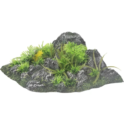 Afbeelding van Aquarium decoratie Condroz rots + plant 23 x 22 8,5 cm