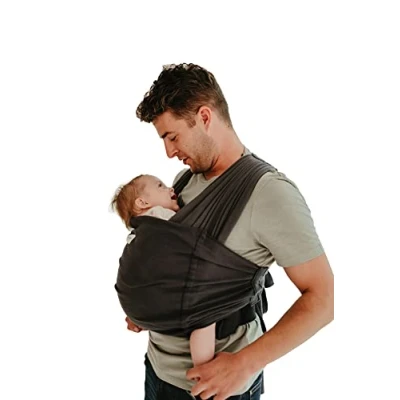 Afbeelding van Babylonia baby carriers Draagdoek draagzak Tricot Easy Dark Grey 1 maat
