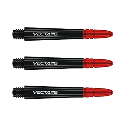 Afbeelding van WINMAU Vecta Blade 6 Dartschachten, Zwart, Medium 1 set per pakket (3 Dartschacht in totaal)