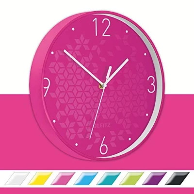 Afbeelding van Wandklok Leitz WOW diameter29cm roze