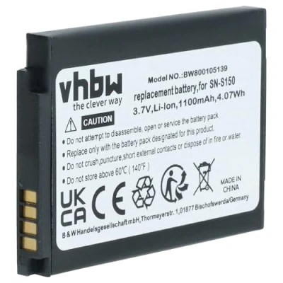 Afbeelding van vhbw Batterij compatibel met Philips Avent SCD603, SCD 603/00, 603H Babyfoon Babytalker (1100 mAh, 3,7 V, Li Ion)