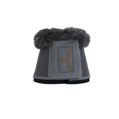 Image de Kentucky Horsewear Cloches d&#039;Obstacles Sheepskin Leather Gris/gris L